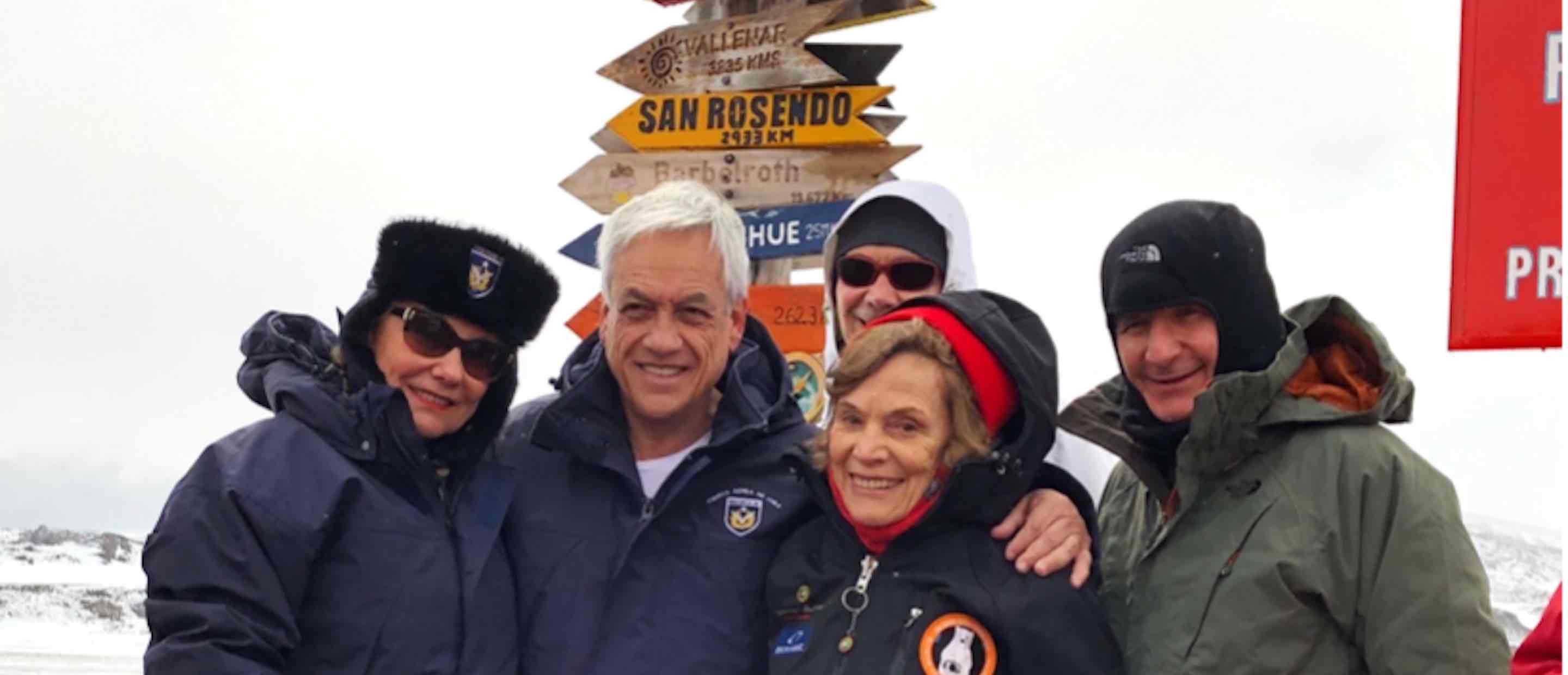 President Sebastian Pinera in Antarctica