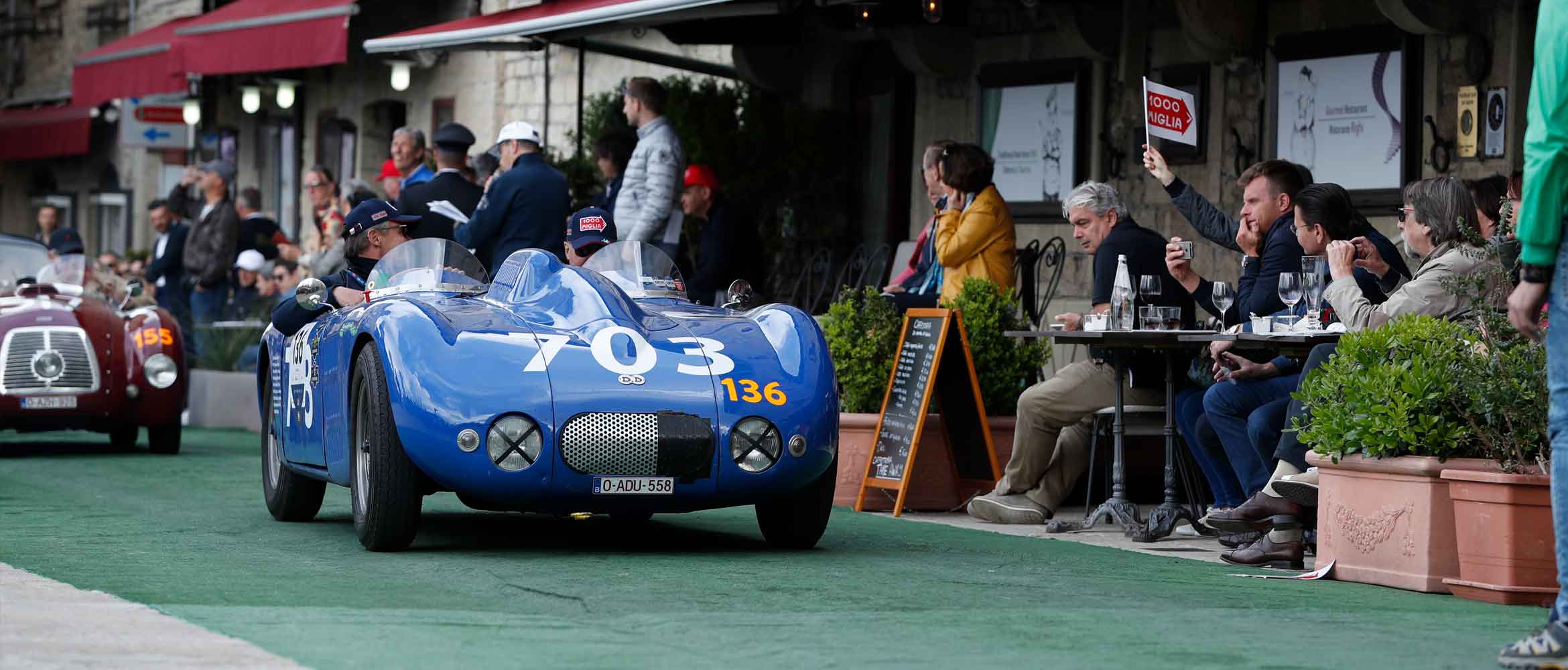 DB 2340x1000 Mille Miglia Blue Car