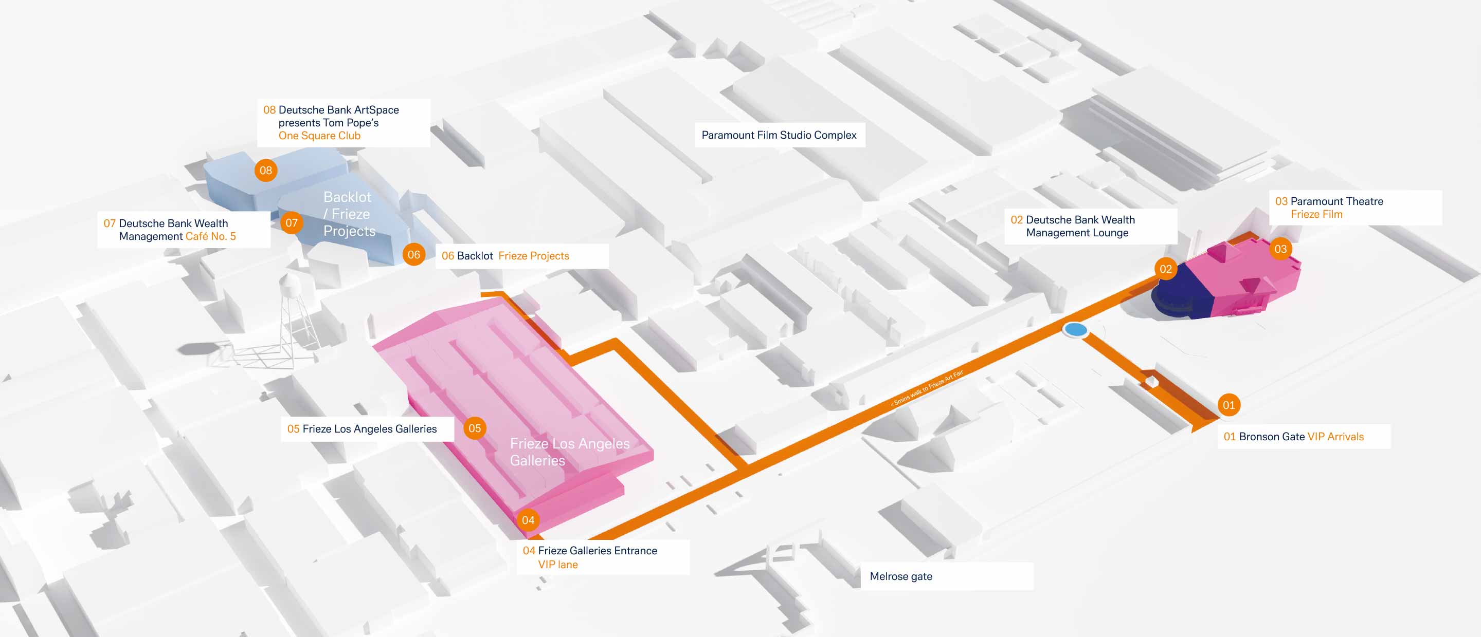 Frieze LA map 2019