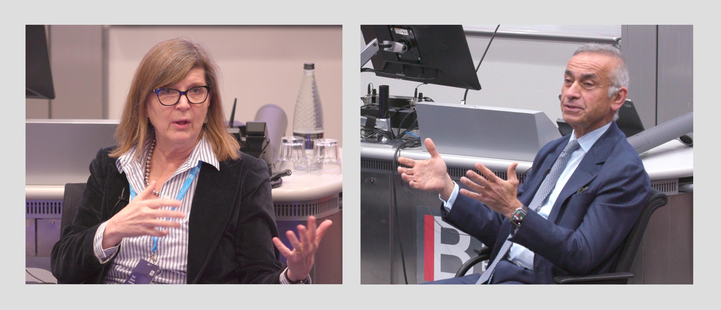 Professor Alison Holmes and Professor Lord Ara Darzi address the  2024 Deutsche Bank Global Innovation Summit
